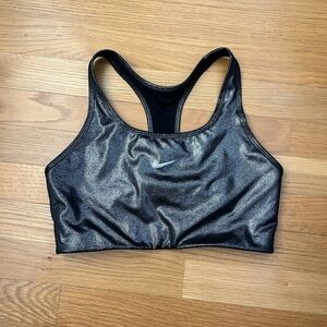 Metallic Nike sports bra